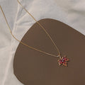 Gold Plated Maple Leaf Necklace - DippedShop Wholesale - #5075