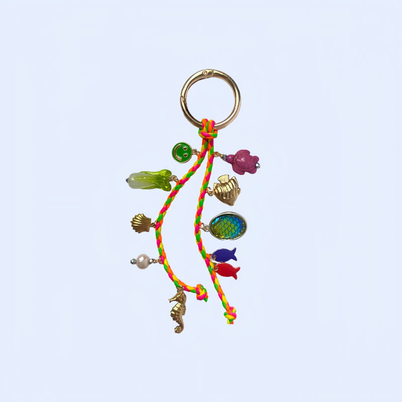 Retro Ocean Pendant Braided Bag Charms DP25C790