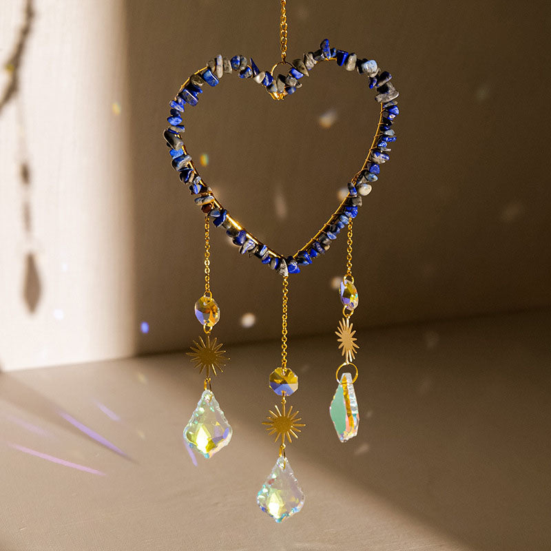 Crystal Heart Suncatcher - DippedShop Wholesale - #8387