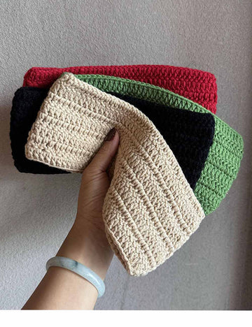 Chunky Knit Wide Headband - DippedShop Wholesale - #8643