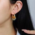 Bohemian Pearl Tassel Hoop Earrings - DippedShop Wholesale - #5411