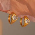 Gold Plated Hoop Earrings - DippedShop Wholesale - #9523