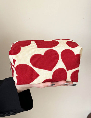 Corduroy Heart Mini Bag - DippedShop Wholesale - #9059