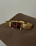 Vintage Gold Red Dial Watch - DippedShop Wholesale - #6403