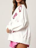 Color Block Sequin Sweatshirt - DippedShop Wholesale - #6659