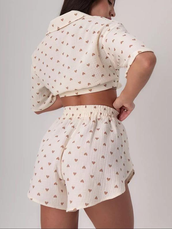 Print Button Down Set - DippedShop Wholesale - #2611