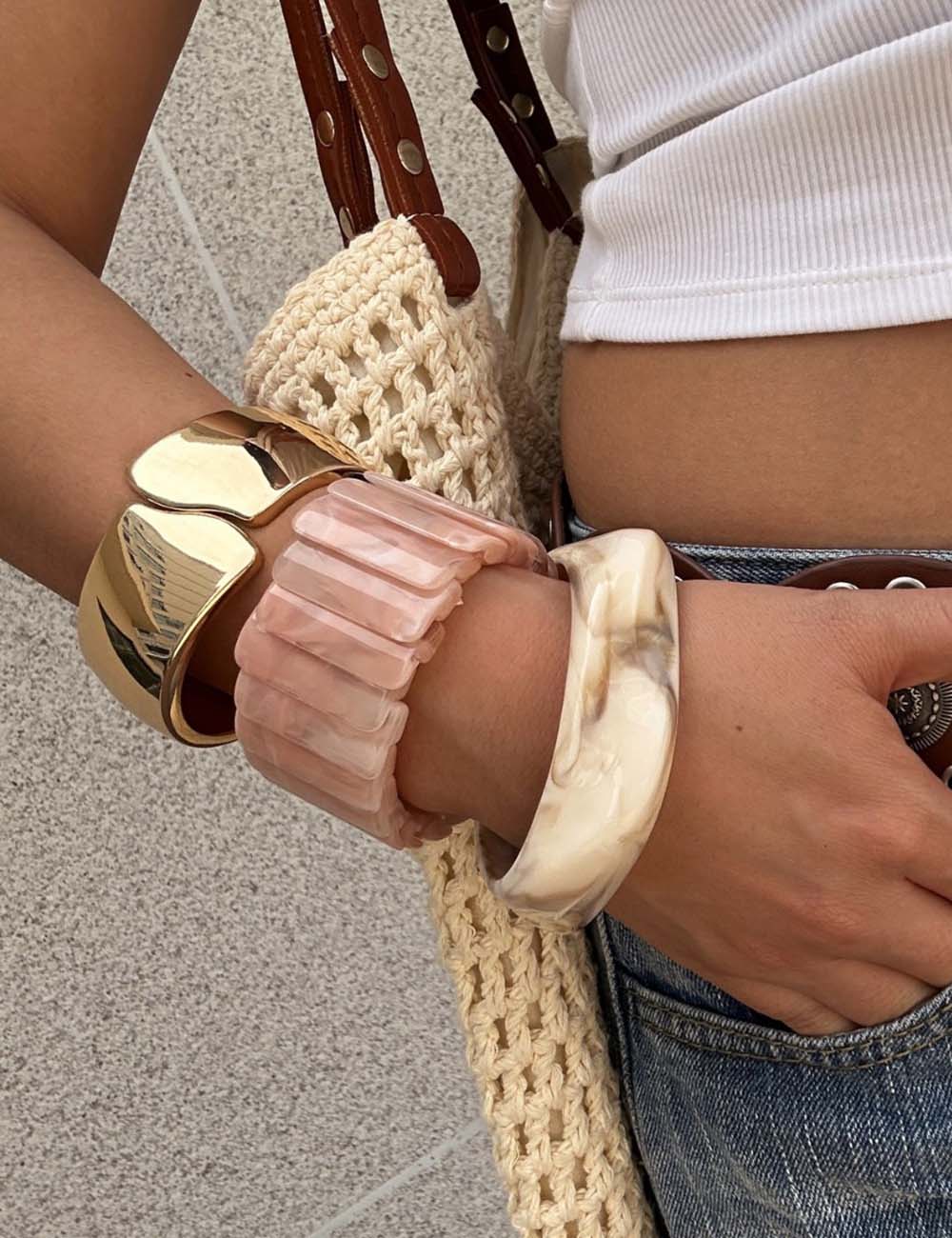 Irregular Geometric Resin Bracelets - DippedShop Wholesale - #1971