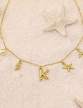 Gold Plated Letter Choker - DippedShop Wholesale - #4707