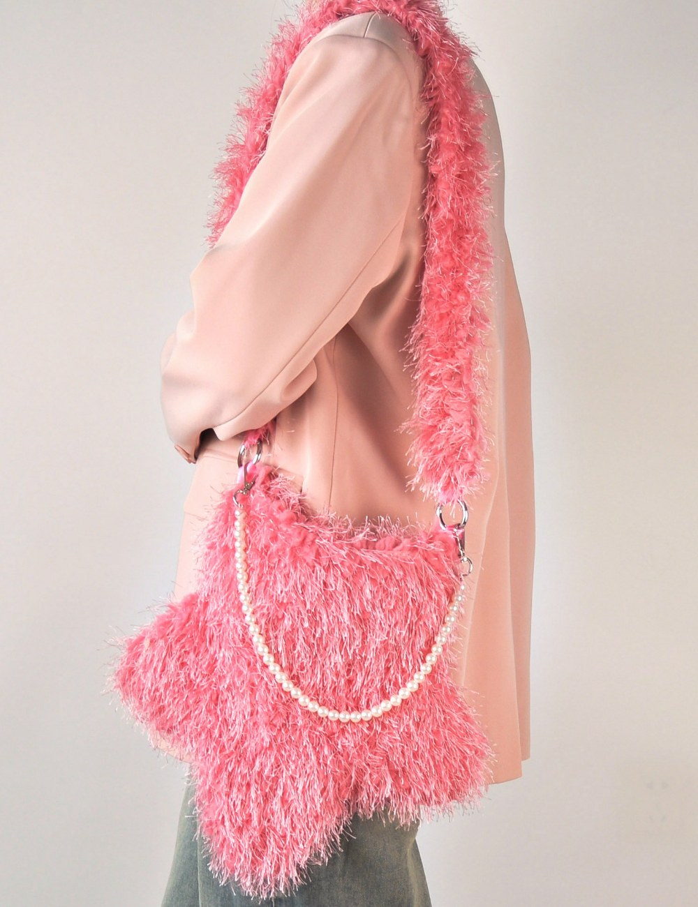 Star Shaped Cute Tassel Plush Shoulder Bag DPB1902