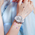 Elegant Butterfly Rhinestone Quartz Wrist Watch MK2SSAS6W6JWA16