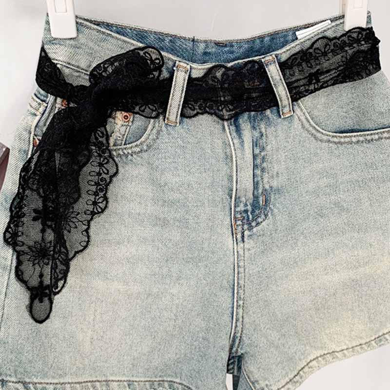 Elegant Floral Embroidered Lace Skinny Scarf MK2BW6W6NSI02