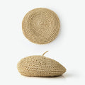 Vintage Artist Hnadmade Straw Beret Hat MK2CK6W6HAT64
