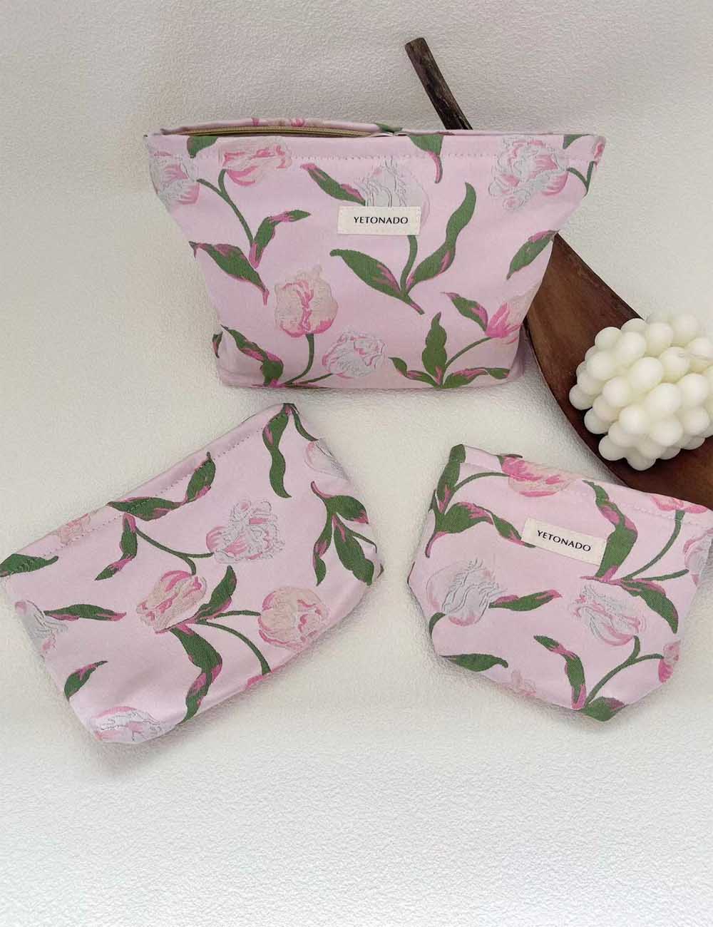 Vintage Floral Travel Pouch - DippedShop Wholesale - #7395