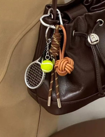 Simple Baseball Braided Rope Bag Charm DP25E934