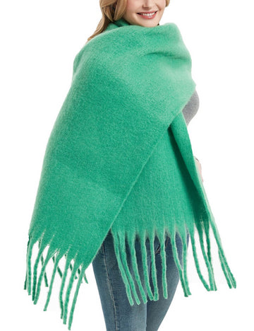 Solid Color Simple Tassel Scarves DPKS1011