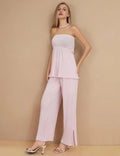 Flowy Strapless Top and Pants - DippedShop Wholesale - #2323