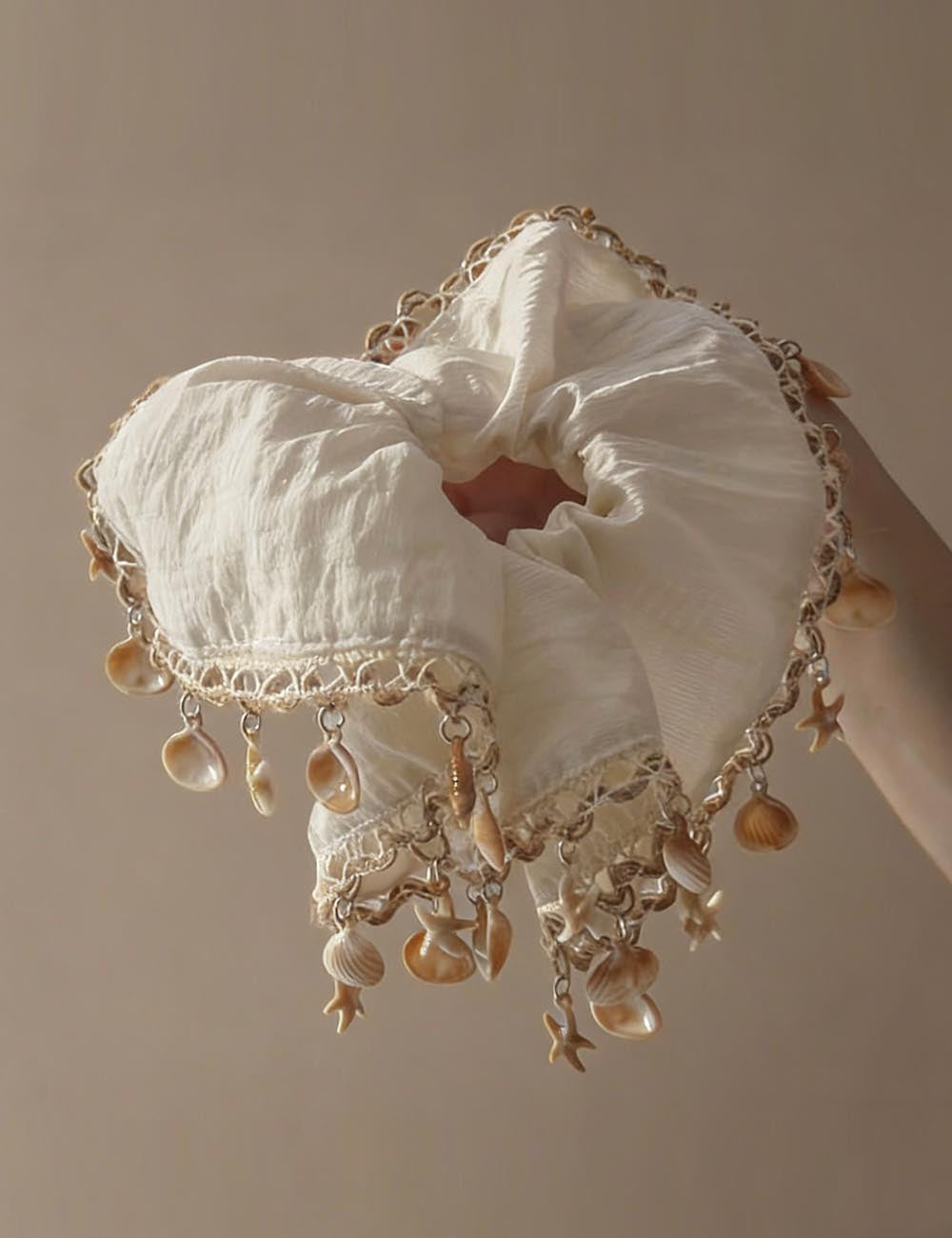 Bohemian Seashell Scrunchies - DippedShop Wholesale - #1699