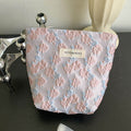 Fresh Floral Jacquard Portable Makeup Bag MK2BW6W10BOB383