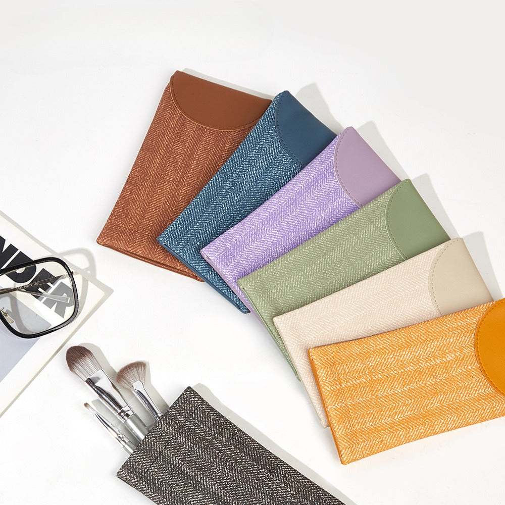 Soft Leather Sunglasses Case - DippedShop Wholesale - #9955
