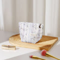 Lavender Floral Striped Portable Cosmetic Bag MK2BW6W10BOB419