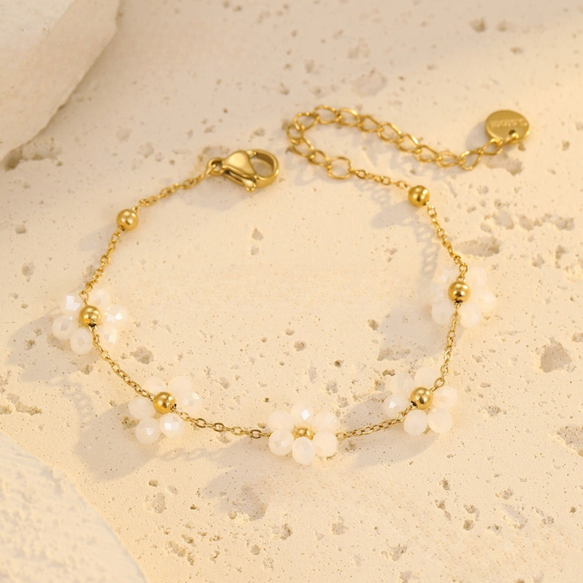 Elegant Gold Plated Daisy Link - DippedShop Wholesale - #6819