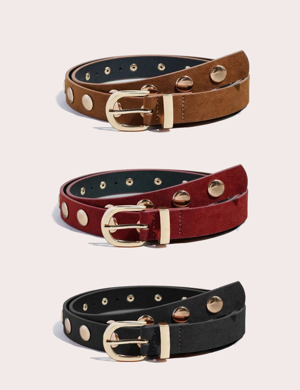 Trendy Punk Style Studded Leather Waist Belt MK2LEEP6W6JBT26