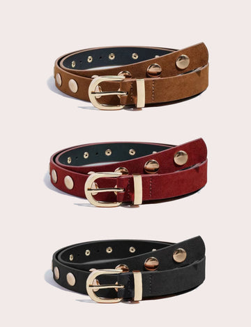Trendy Punk Style Studded Leather Waist Belt MK2LEEP6W6JBT26