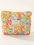 Heart Print Cosmetic Bag - DippedShop Wholesale - #8067
