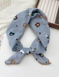 Animal Print Silk Scarf - DippedShop Wholesale - #7763