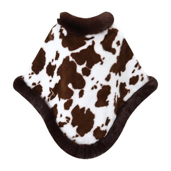 Faux Fur Poncho Cape - DippedShop Wholesale - #1699