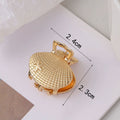Cute Gold Sea Conch Mini Hair Claw MK2MBEP6W6HCP372