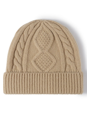 Solid Color Twist Padded Knot Beanie DPH0506