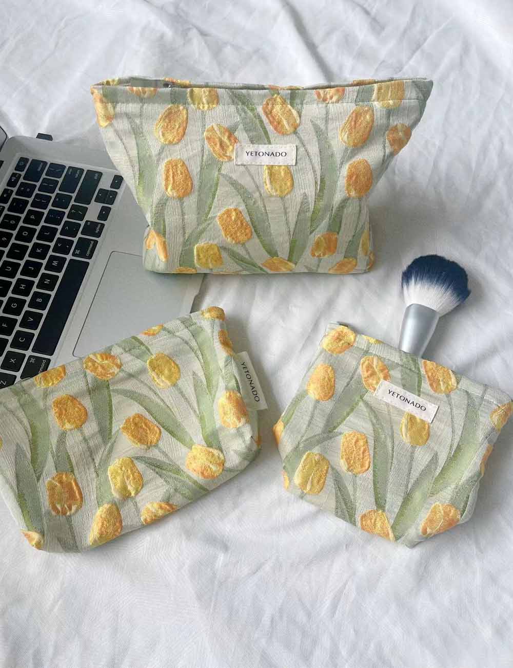 Vintage Tulip Makeup Bag - DippedShop Wholesale - #1139
