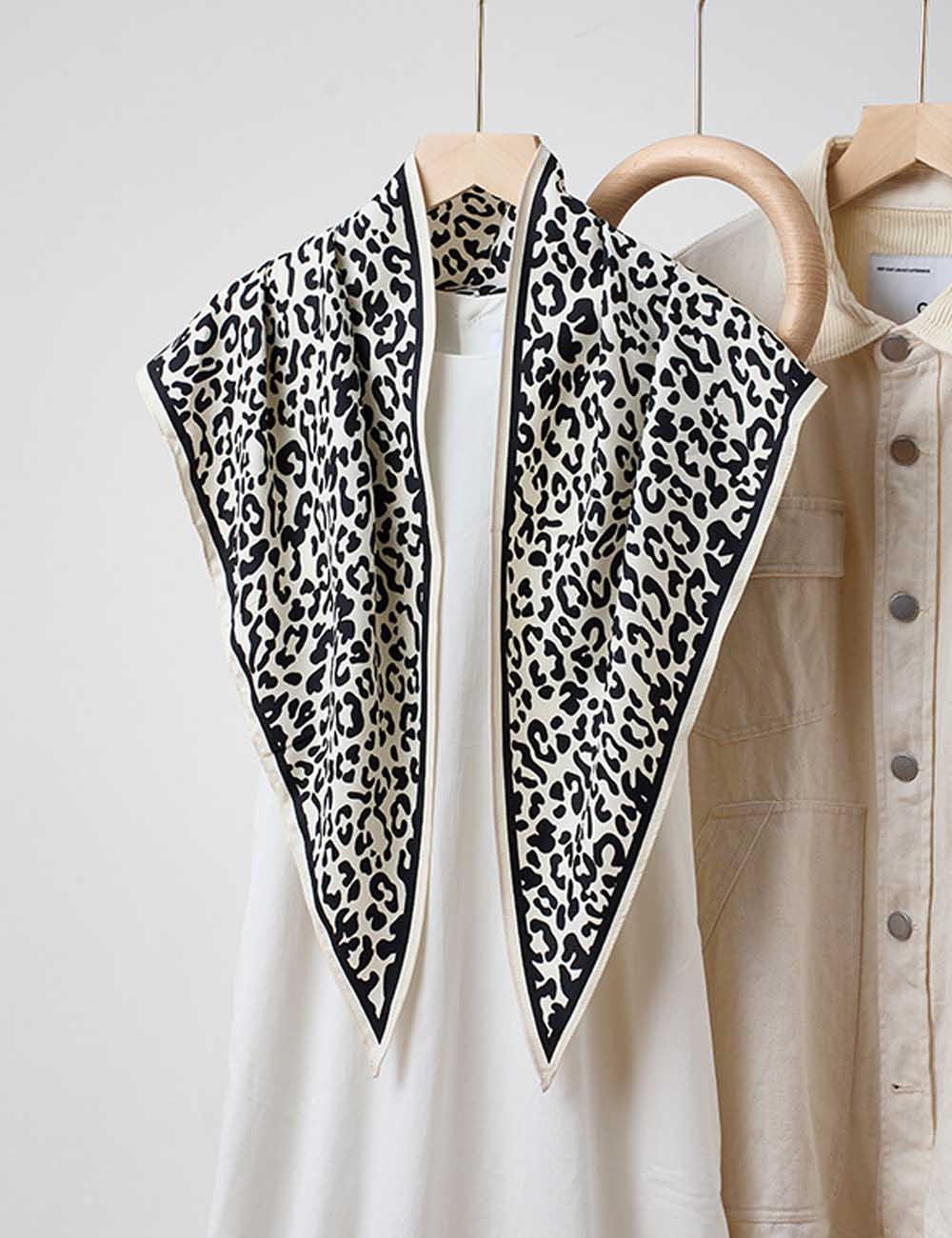 Leopard Silk Scarf - DippedShop Wholesale - #3267