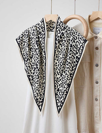 Leopard Silk Scarf - DippedShop Wholesale - #3267