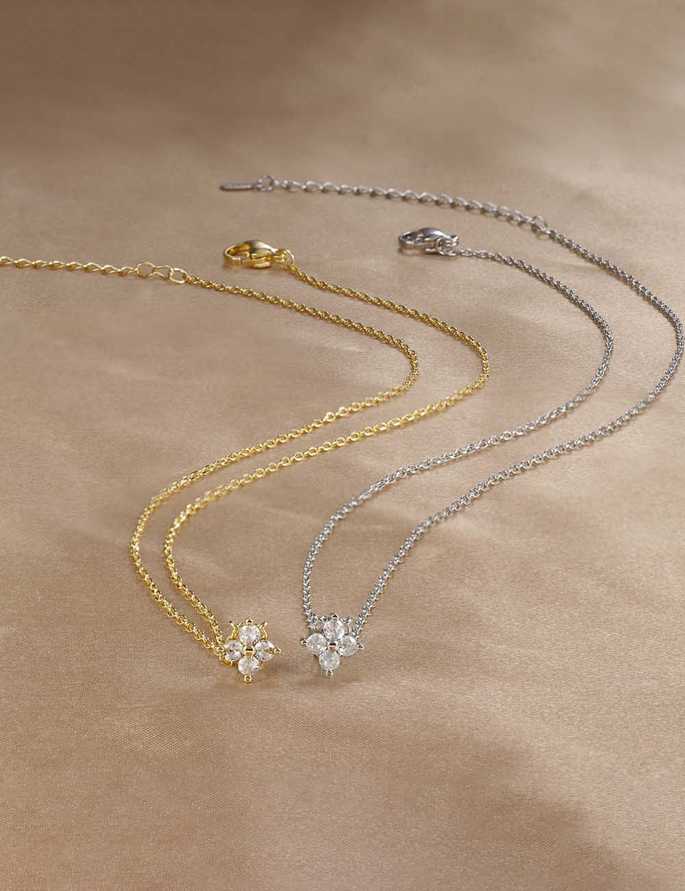 Gold Plated Flower Choker - DippedShop Wholesale - #1875
