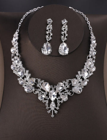 Crystal Pendant Shiny Elegant Jewelry Set DPJS1215