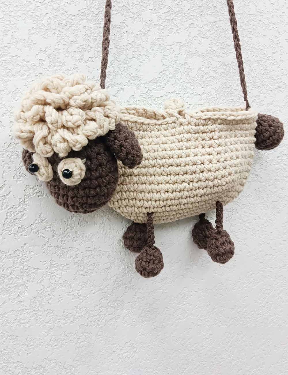 Cartoon Lamb Crochet Bag - DippedShop Wholesale - #6019