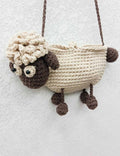 Cute Cartoon Lamb Hand-Crochet Crossbody Bag MK2CCR6W10BBG424