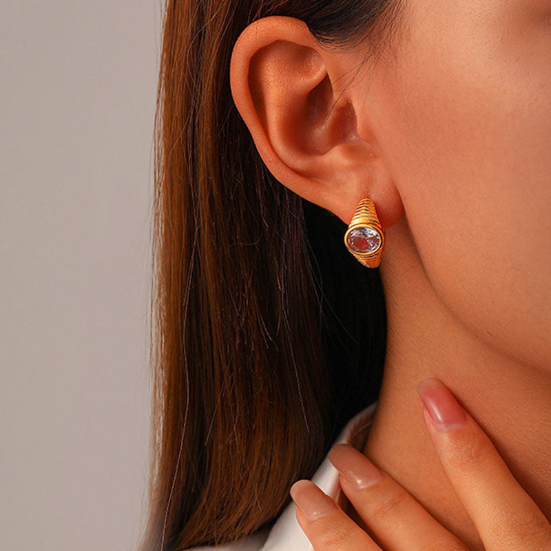 Gold Plated Hoop Earrings - DippedShop Wholesale - #7827