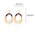 Personalized Fabric Hoop Earrings - DippedShop Wholesale - #6659