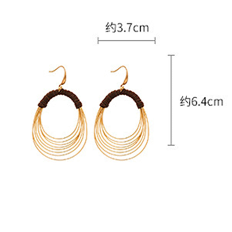 Personalized Fabric Hoop Earrings - DippedShop Wholesale - #6659