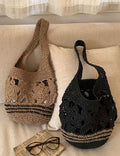 Vintage Straw Crochet Bag - DippedShop Wholesale - #5635