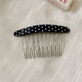 Acetate Polka Dot Fringe Comb - DippedShop Wholesale - #1011