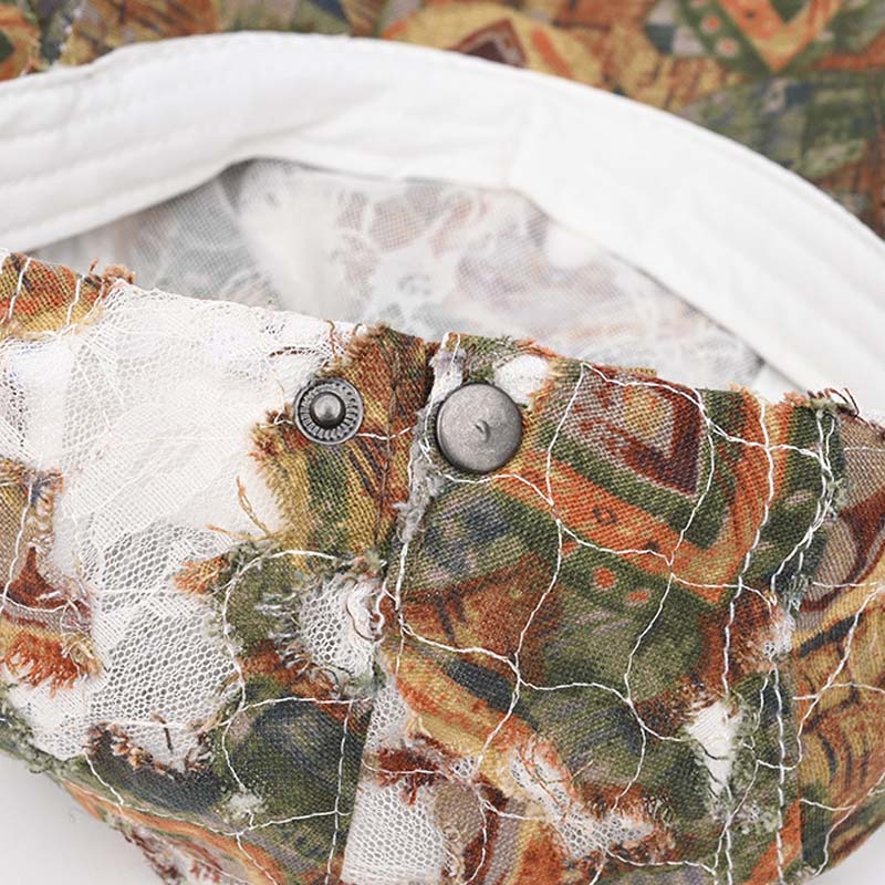 Vintage Distressed Ribbed Mesh Beret Newsboy Cap MK2BW6W6HAT102