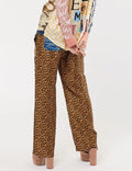 Leopard Print Lantern Sleeve Set - DippedShop Wholesale - #5795