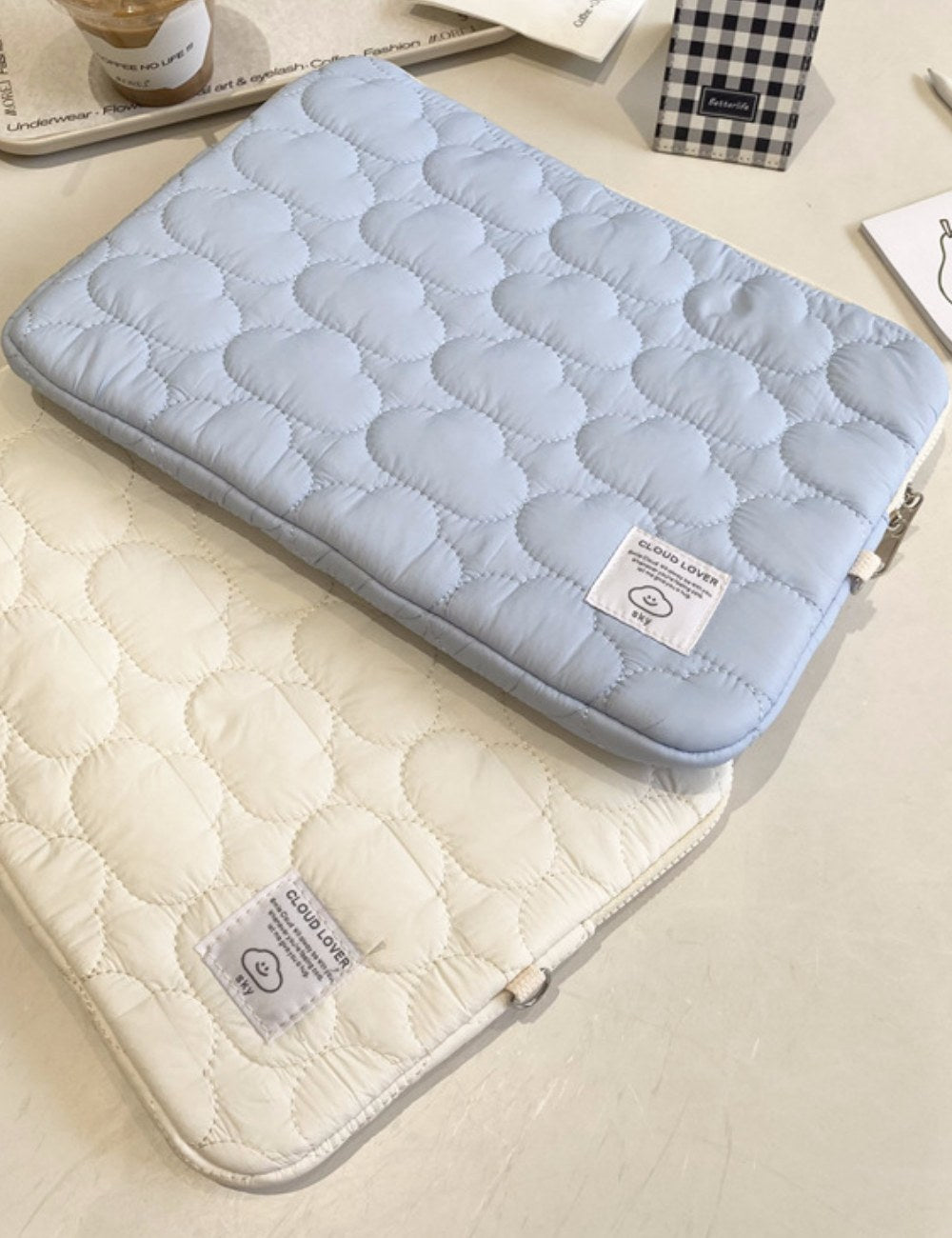 Cute Cloud Puffer Laptop Ipad Protective Bag DPB2918