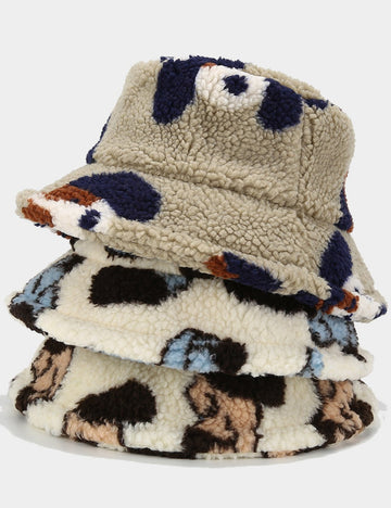 Cute Dog Pattern Thicken Winter Bucket Hat DPBH0327