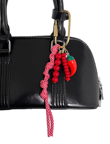 Chili Pepper Beaded Keychain - DippedShop Wholesale - #4499