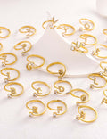 Simple Gold Plated Rhinestone - DippedShop Wholesale - #8051